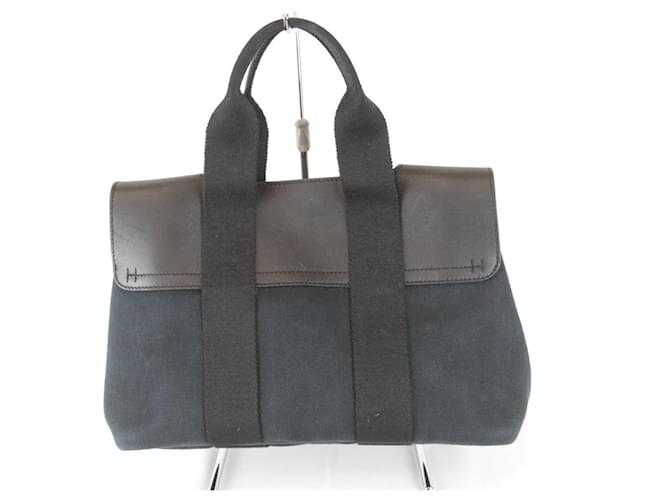 Borsa Hermès con pochette Nero Bianco - vista 2