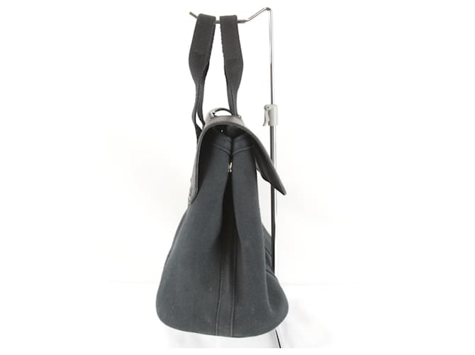 Borsa Hermès con pochette Nero Bianco - vista 4