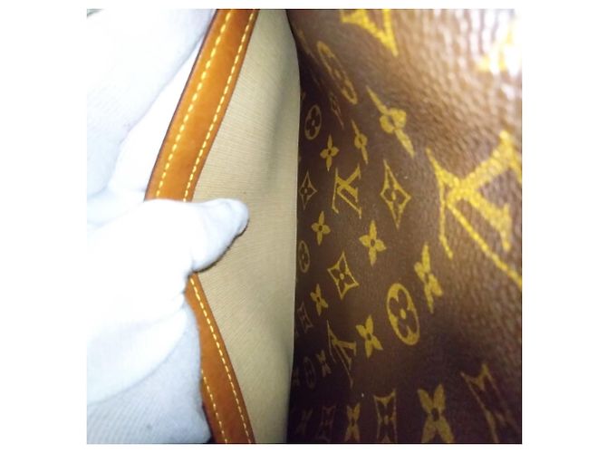 Borsa a tracolla Louis Vuitton Reporter PM Marrone Monogramma - vista 10