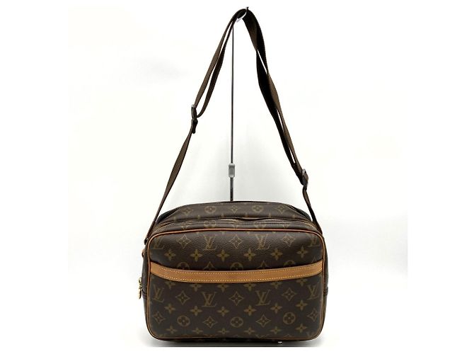 Borsa a tracolla Louis Vuitton Reporter PM Marrone Monogramma - vista 2