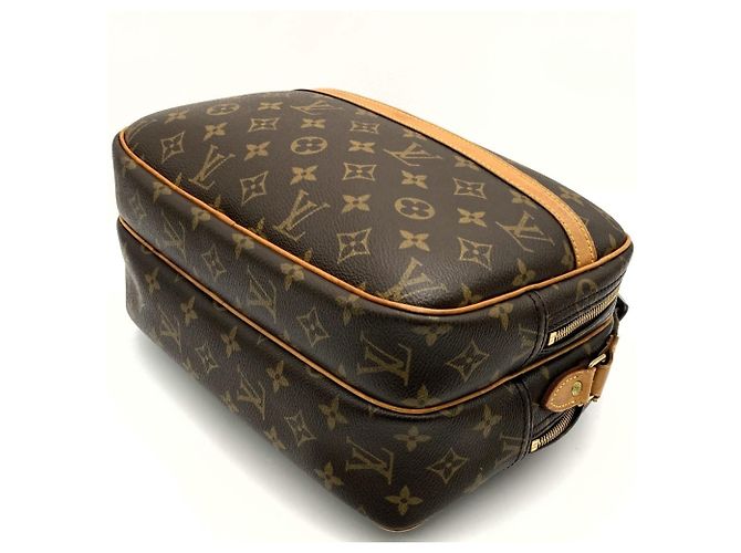 Borsa a tracolla Louis Vuitton Reporter PM Marrone Monogramma - vista 4
