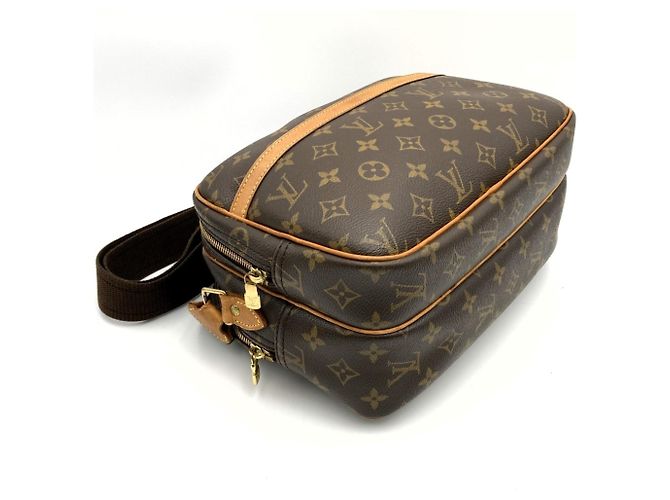 Borsa a tracolla Louis Vuitton Reporter PM Marrone Monogramma - vista 5