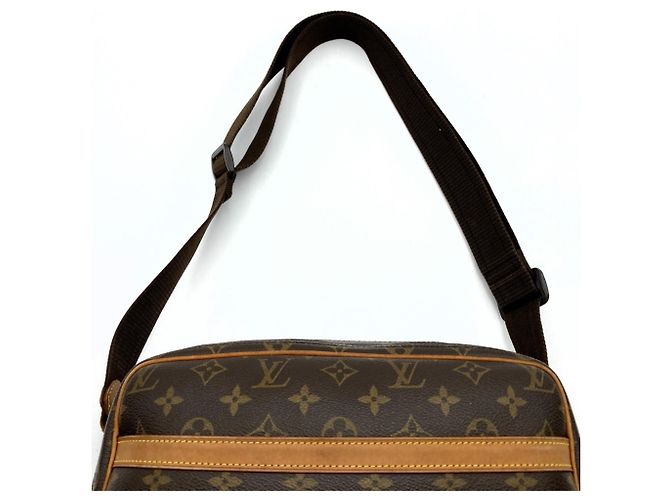 Borsa a tracolla Louis Vuitton Reporter PM Marrone Monogramma - vista 6