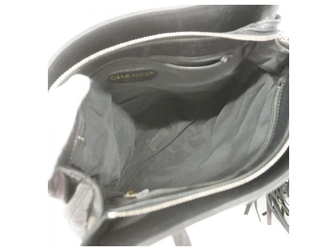 Borsa Tote Chanel in pelle nera Nero - vista 4