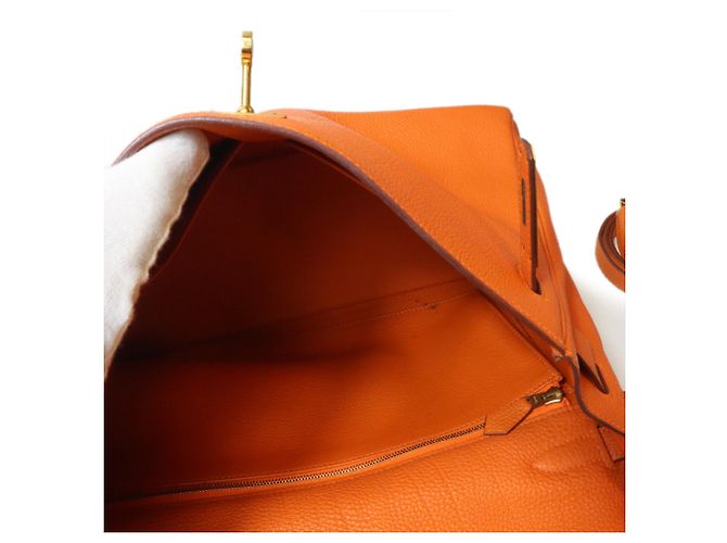 Hermès Borsa Hermes Kelly 32 in pelle Togo Arancione - vista 18