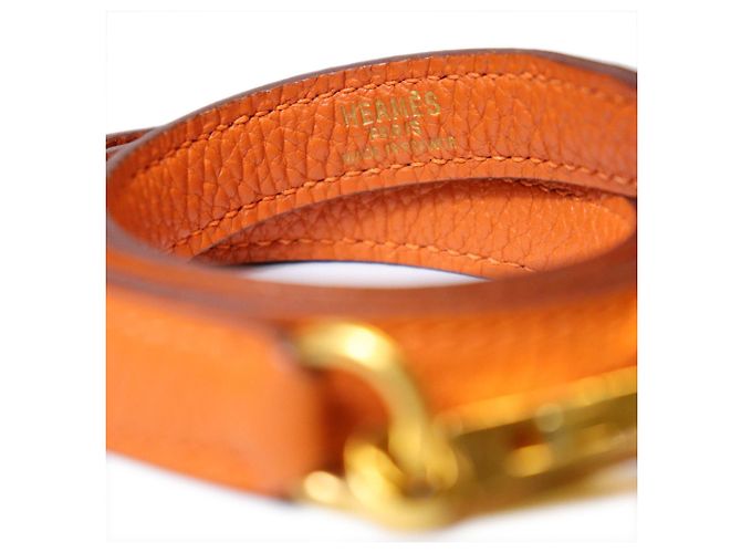 Hermès Borsa Hermes Kelly 32 in pelle Togo Arancione - vista 23
