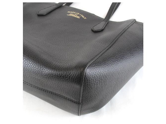 Borsa Tote Gucci in pelle nera Nero - vista 4