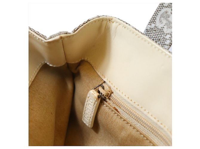 Gucci Tote Bag aus GG Canvas in Grau Braun - Ansicht 13