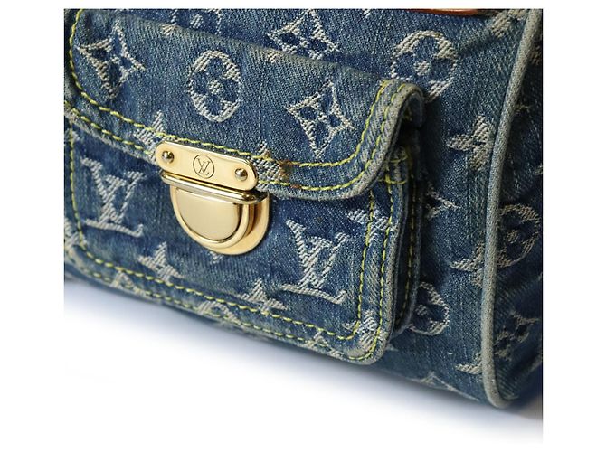 Borsa Louis Vuitton Neo Speedy Mini Boston Blu Monogramma - vista 12
