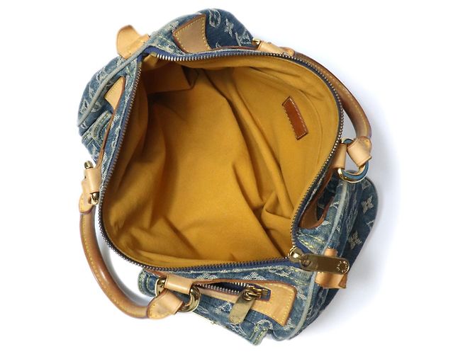 Borsa Louis Vuitton Neo Speedy Mini Boston Blu Monogramma - vista 16