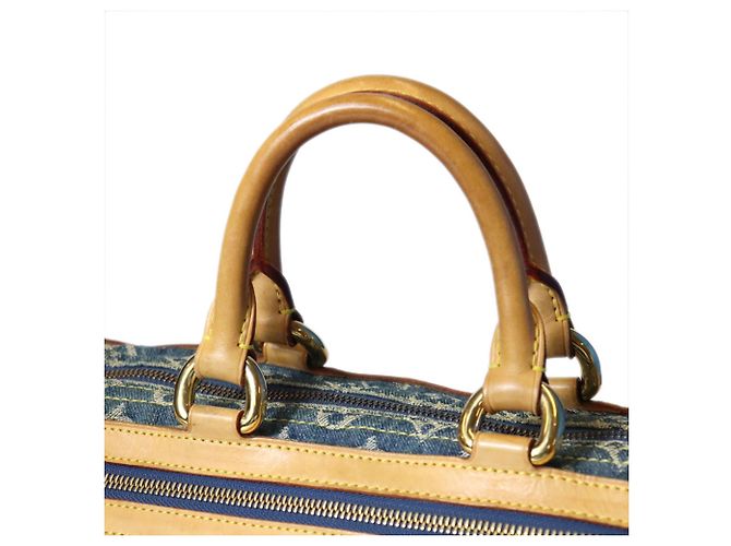 Borsa Louis Vuitton Neo Speedy Mini Boston Blu Monogramma - vista 8
