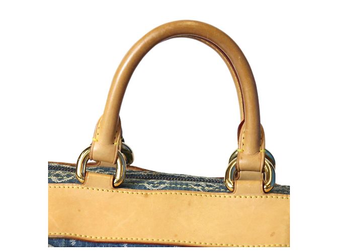 Borsa Louis Vuitton Neo Speedy Mini Boston Blu Monogramma - vista 9