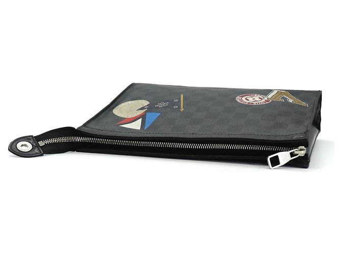 Pochette Voyage MM Louis Vuitton Clutch Bag Nero - vista 6