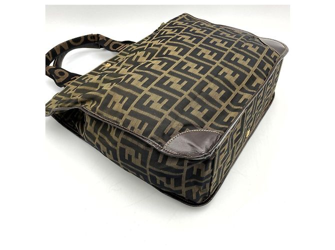 Borsa Tote Fendi Zucca Marrone - vista 11