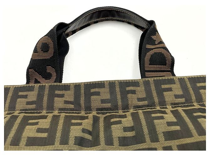Borsa Tote Fendi Zucca Marrone - vista 5
