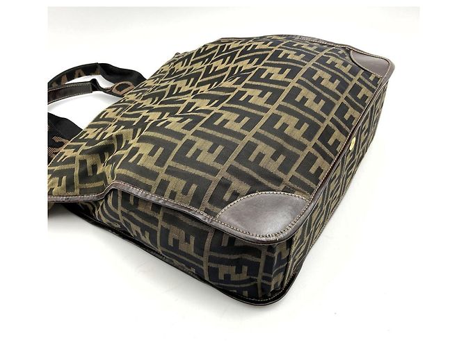 Borsa Tote Fendi Zucca Marrone - vista 9