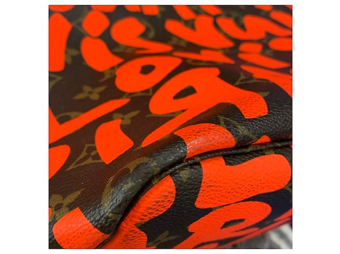 Borsa Tote Louis Vuitton Neverfull GM Arancione Monogramma - vista 10