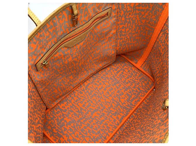 Borsa Tote Louis Vuitton Neverfull GM Arancione Monogramma - vista 6