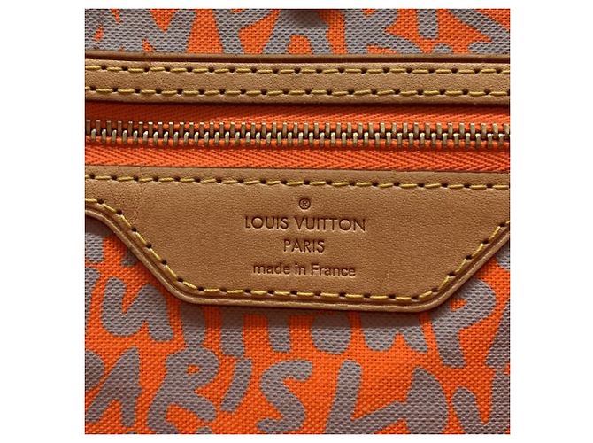 Borsa Tote Louis Vuitton Neverfull GM Arancione Monogramma - vista 7