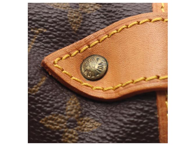 Borsa a Spalla Louis Vuitton Saumur 35 Monogram Marrone - vista 11