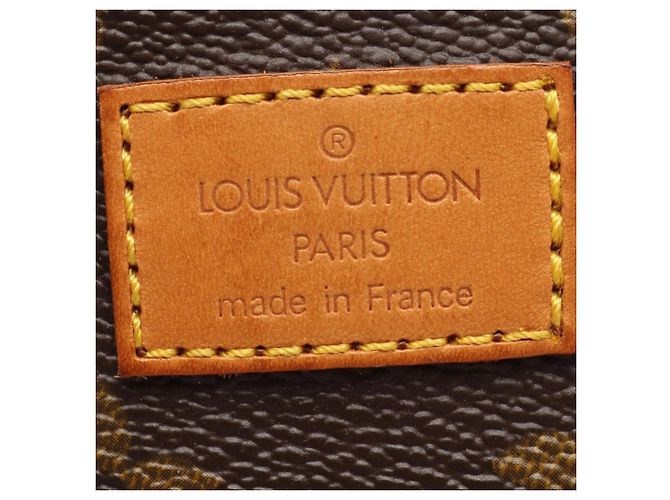 Borsa a Spalla Louis Vuitton Saumur 35 Monogram Marrone - vista 5