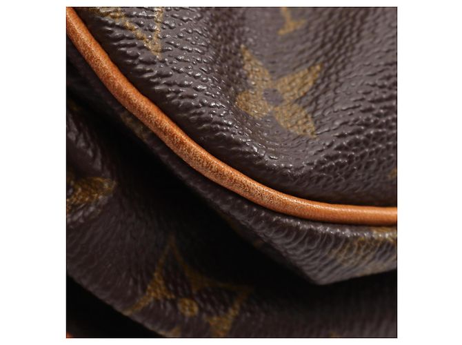 Borsa a Spalla Louis Vuitton Saumur 35 Monogram Marrone - vista 8