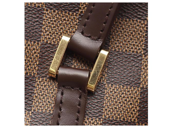 Borsa Louis Vuitton Papillon 30 Damier Ebene Marrone - vista 10