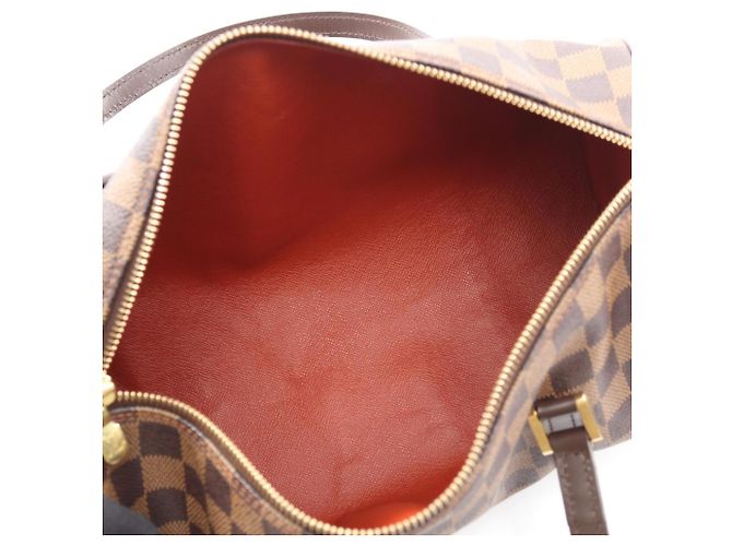 Borsa Louis Vuitton Papillon 30 Damier Ebene Marrone - vista 3