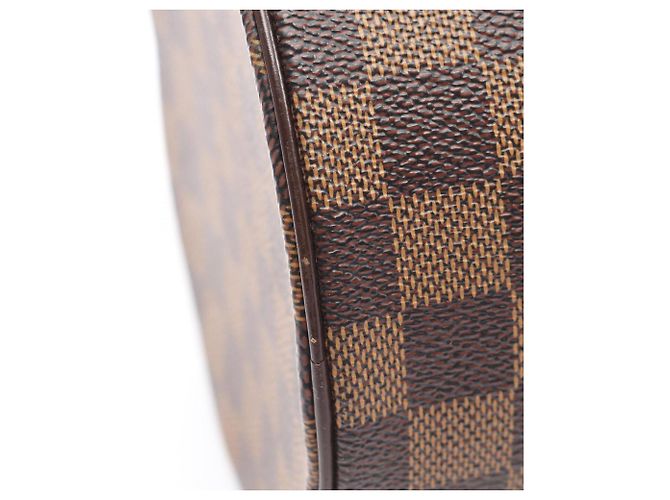 Borsa Louis Vuitton Papillon 30 Damier Ebene Marrone - vista 6