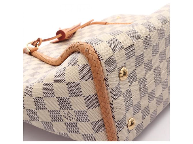 Bolsa Tote Louis Vuitton Propriano Damier Azur Branco - vista 10