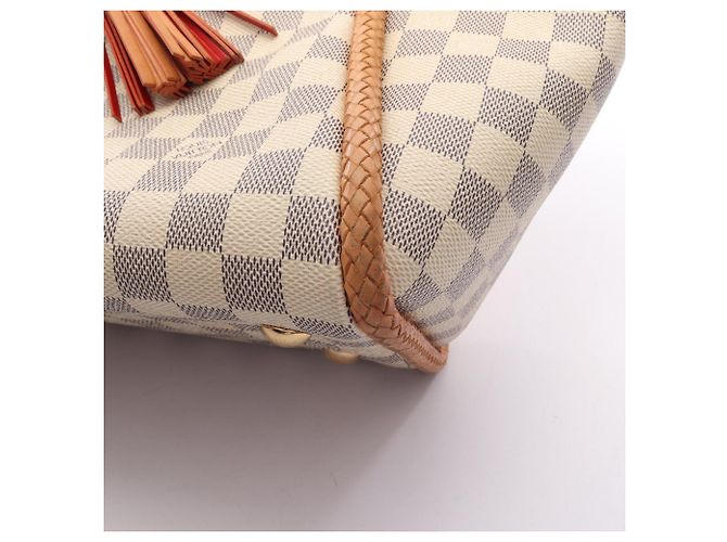 Bolsa Tote Louis Vuitton Propriano Damier Azur Branco - vista 11
