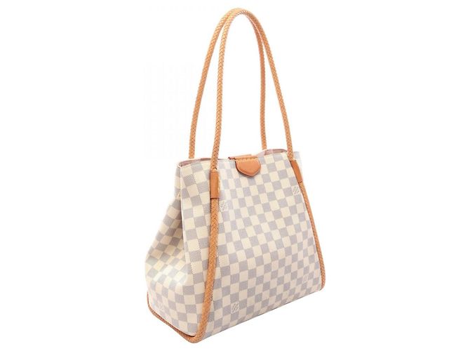 Bolsa Tote Louis Vuitton Propriano Damier Azur Branco - vista 2