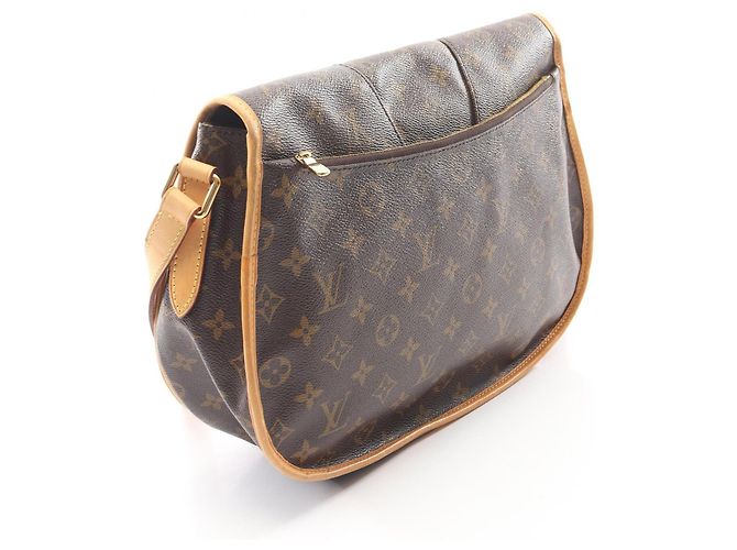 Borsa a tracolla Louis Vuitton Menilmontant MM Monogram Marrone - vista 2