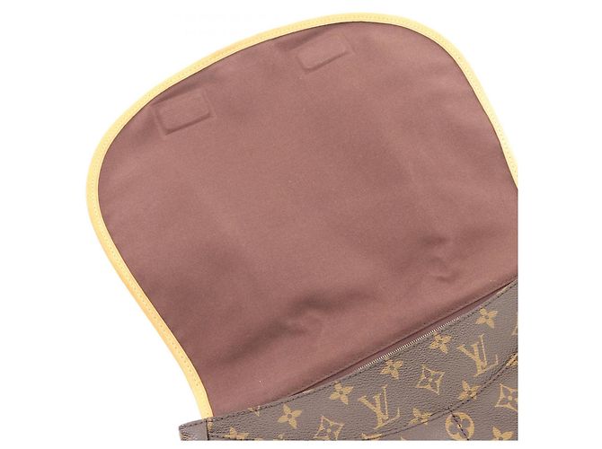 Borsa a tracolla Louis Vuitton Menilmontant MM Monogram Marrone - vista 6