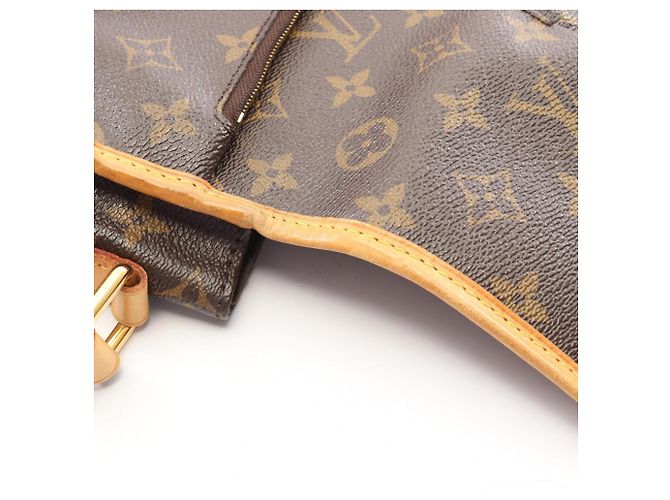 Borsa a tracolla Louis Vuitton Menilmontant MM Monogram Marrone - vista 7
