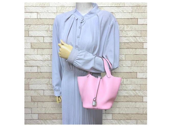 Hermès Borsa Hermes Picotin Lock PM in rosa - vista 2