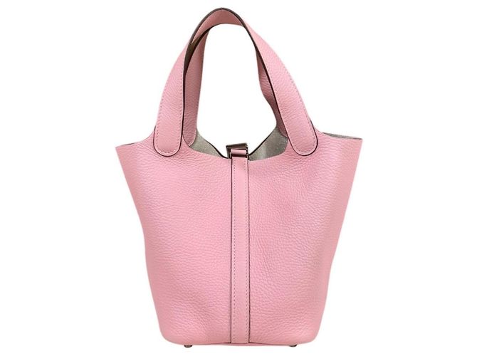 Hermès Borsa Hermes Picotin Lock PM in rosa - vista 3