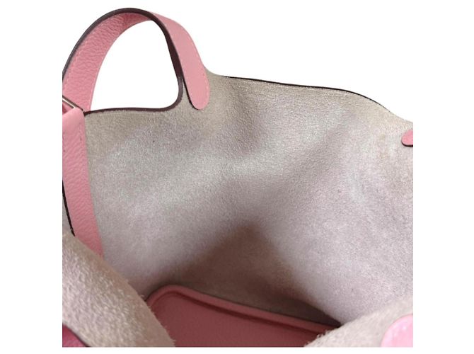 Hermès Borsa Hermes Picotin Lock PM in rosa - vista 8