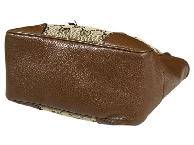 Borsa Gucci GG Canvas Beige Marrone - vista 5