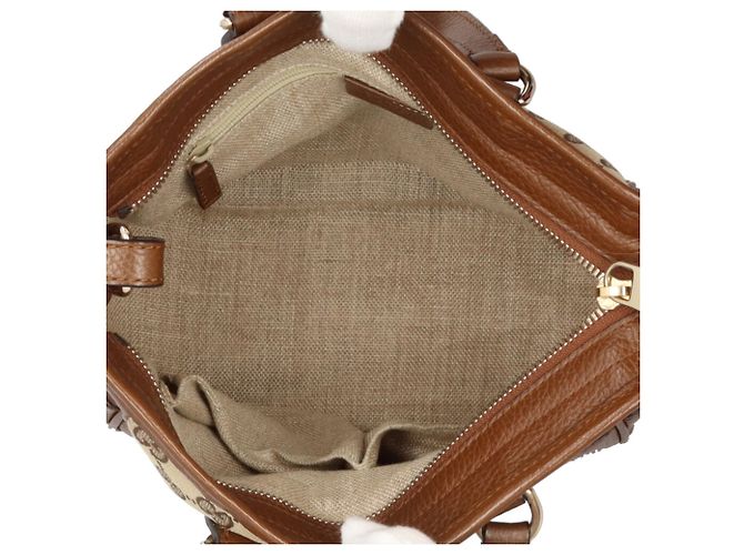 Borsa Gucci GG Canvas Beige Marrone - vista 6