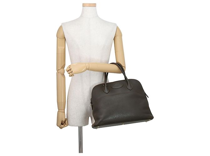 Hermès Borsa Hermes Bolide 35 in Cacao Cioccolato - vista 4