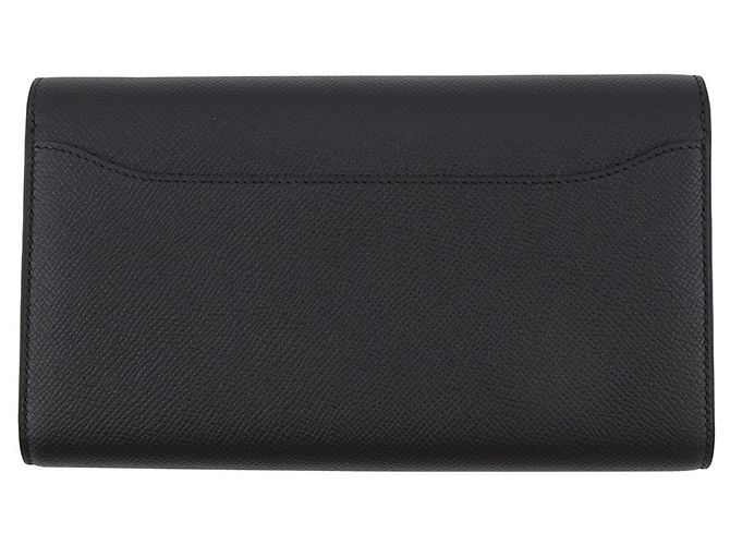 Hermès Portafoglio lungo Constance in pelle Epsom nera Nero - vista 3
