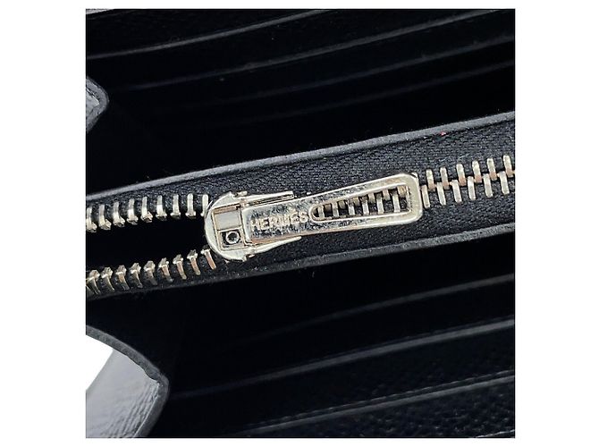 Hermès Portafoglio lungo Constance in pelle Epsom nera Nero - vista 8