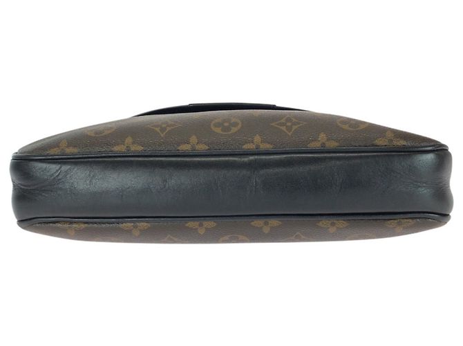 Borsa a Spalla Louis Vuitton Monogram Macassar Bass MM Marrone Marrone scuro Monogramma - vista 10