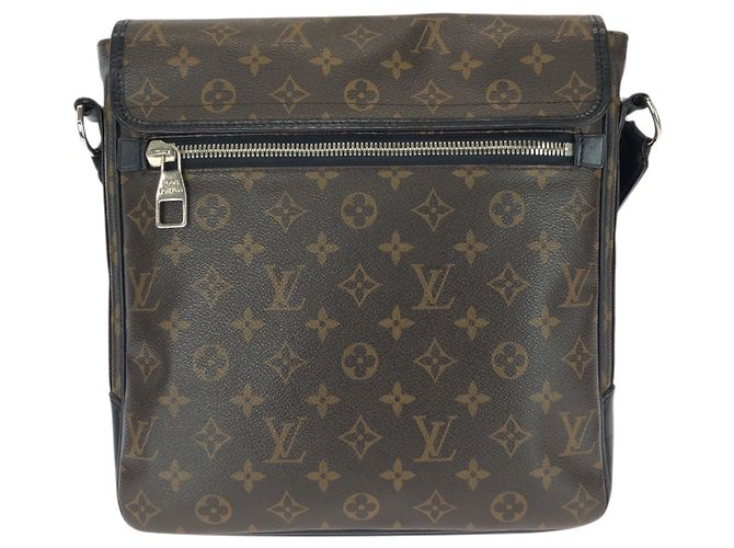 Borsa a Spalla Louis Vuitton Monogram Macassar Bass MM Marrone Marrone scuro Monogramma - vista 2