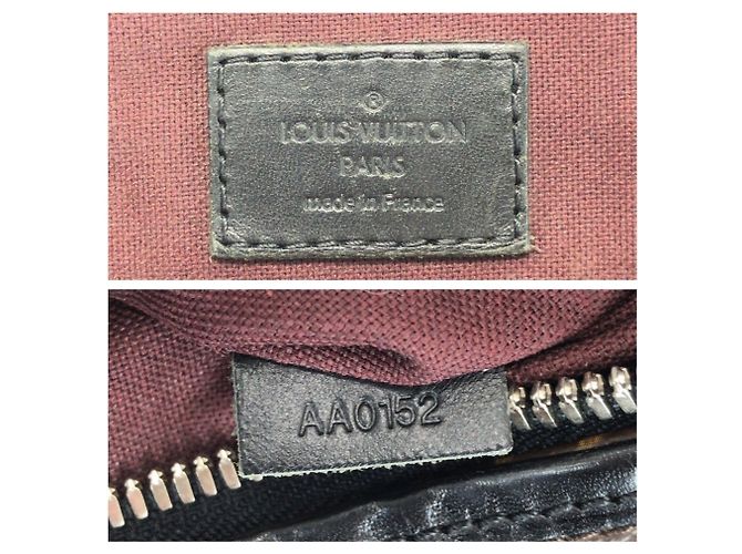 Borsa a Spalla Louis Vuitton Monogram Macassar Bass MM Marrone Marrone scuro Monogramma - vista 4