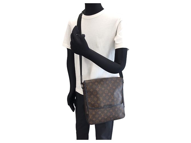 Borsa a Spalla Louis Vuitton Monogram Macassar Bass MM Marrone Marrone scuro Monogramma - vista 7