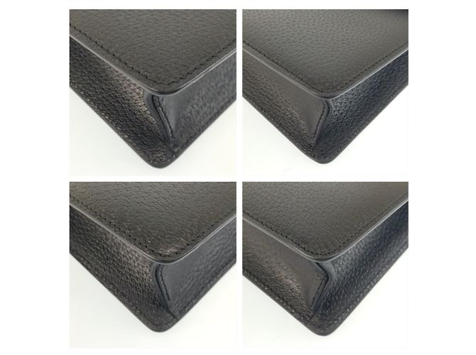 Pochette en cuir noir pour homme Salvatore Ferragamo - vue 4