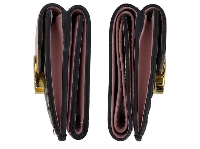 Fendi Zucca F Leather Folding Wallet Brown Pink - view 10