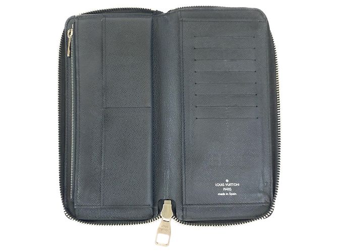 Portafoglio Zippy Louis Vuitton in Taiga Ardoise e Nero Grigio - vista 5